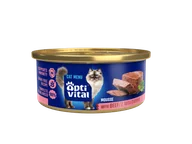 Mokra karma dla kotów - Puszysty mus dla dorosłych kotów z wołowiną OptiVital mini puszka 85 g - miniaturka - grafika 1