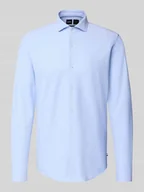 Koszule męskie - Koszula biznesowa o kroju slim fit z dżerseju - miniaturka - grafika 1