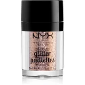 Cienie do powiek - NYX Professional Makeup Professional Makeup - Metallic Glitter Paillettes - Brokat do twarzy i ciała - 04 GOLDSTONE - miniaturka - grafika 1