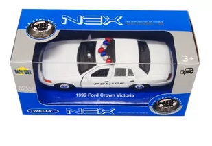 Welly 1:34 Ford Crown Victoria Policja -biały - Samochody i pojazdy dla dzieci - miniaturka - grafika 1