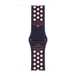 Apple Pasek sportowy Nike w kolorze niebieskoczarnym/jasnego mango do koperty 38mm / 40mm / 41mm / 42mm - rozmiar S/M/L - Akcesoria do smartwatchy - miniaturka - grafika 1