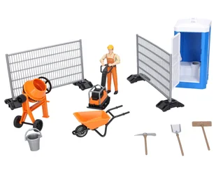 BRUDER 62008 ZESTAW AKCESORIÓW BUDOWLANYCH - Figurki dla dzieci - miniaturka - grafika 1