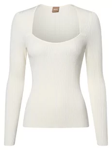 BOSS - Sweter damski  Filtra, biały - Swetry damskie - miniaturka - grafika 1