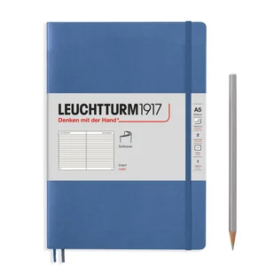 Notatnik Leuchtturm1917 Medium A5, miękka oprawa, linie, denim - Notesy i bloczki - miniaturka - grafika 1