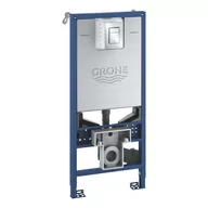 Stelaże i zestawy podtynkowe do WC - Grohe Rapid SLX - Moduł do WC wiszącego ze zbiornikiem i przyciskiem, chrom 39603000 - miniaturka - grafika 1