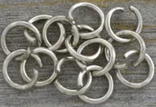 Biżuteria - akcesoria - [301012] Ogniwka otwarte 6mm kolor srebrny 30szt - miniaturka - grafika 1