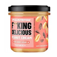 Słodkie kremy i masła - Alluntrition Fitking Delicious Peanut Cream Masło orzechowe z kawałkami czekolady, 350 g -> Wysyłka od 3,99 - odbiór w Żabce - miniaturka - grafika 1