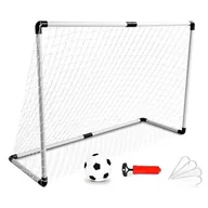 Piłka nożna - Bramka piłkarska dla dzieci z piłką MINI 123x84x44 cm - miniaturka - grafika 1
