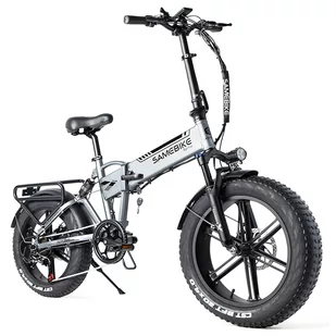 Samebike XWLX09 20 cail Srebrny - Rowery elektryczne - miniaturka - grafika 1