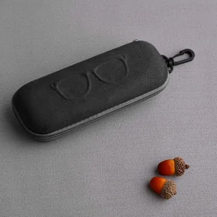 Etui na okulary na zamek ET-121 czarne zamszowe - Akcesoria do okularów - miniaturka - grafika 1