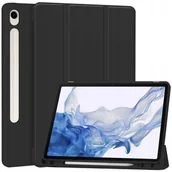 Etui do tabletów - Etui Bizon Case Tab Lizard do Galaxy Tab S9, czarne - miniaturka - grafika 1