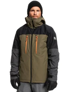 Quiksilver Kurtka narciarska w kolorze khaki - Kurtki narciarskie - miniaturka - grafika 1
