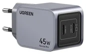Ładowarki do telefonów - Ugreen Nexode Pro 45W, 2x USB-C szara - miniaturka - grafika 1