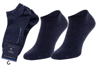 TOMMY  HILFIGER SKARPETKI STOPKI 2 P JEANS 342023001 356 - Rozmiar: 43-46 - Skarpetki męskie - miniaturka - grafika 1