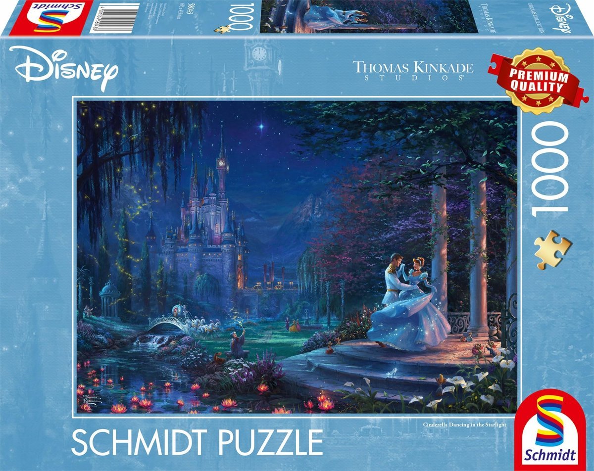 SCHMIDT SPIELE Puzzle 1000 Elementów Disney Kopciuszek w Gwiezdnym Świetle