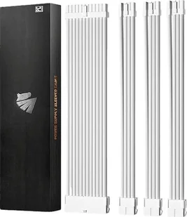 AsiaHorse Zestaw białych przedłużaczy kabli AsiaHorse do zasilacza ATX Kable 4 KIT 18 AWG PC - Kable komputerowe i do monitorów - miniaturka - grafika 1