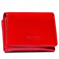 Portfele - Portfel damski Rovicky skórzany mała portmonetka na karty z ochroną RFID - miniaturka - grafika 1