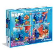 Puzzle - Clementoni Puzzle 20+60+100+180 SL Finding Dory 07712 - miniaturka - grafika 1