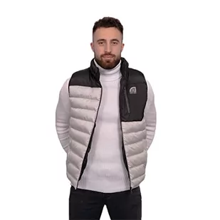 Just Emporio męska kurtka bez rękawów, szara/czarna, Szary/czarny, L - Kurtki męskie - miniaturka - grafika 1