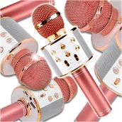 Instrumenty muzyczne dla dzieci - MIKROFON BEZPRZEWODOWY DLA DZIECI KARAOKE BLUETOOTH Z GŁOŚNIKIEM NA PREZENT - miniaturka - grafika 1