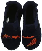 Kapcie damskie - Nanga Little Dragon płaskie kapcie chłopięce, niebieski - niebieski ciemnoniebieski 32-25 EU - miniaturka - grafika 1