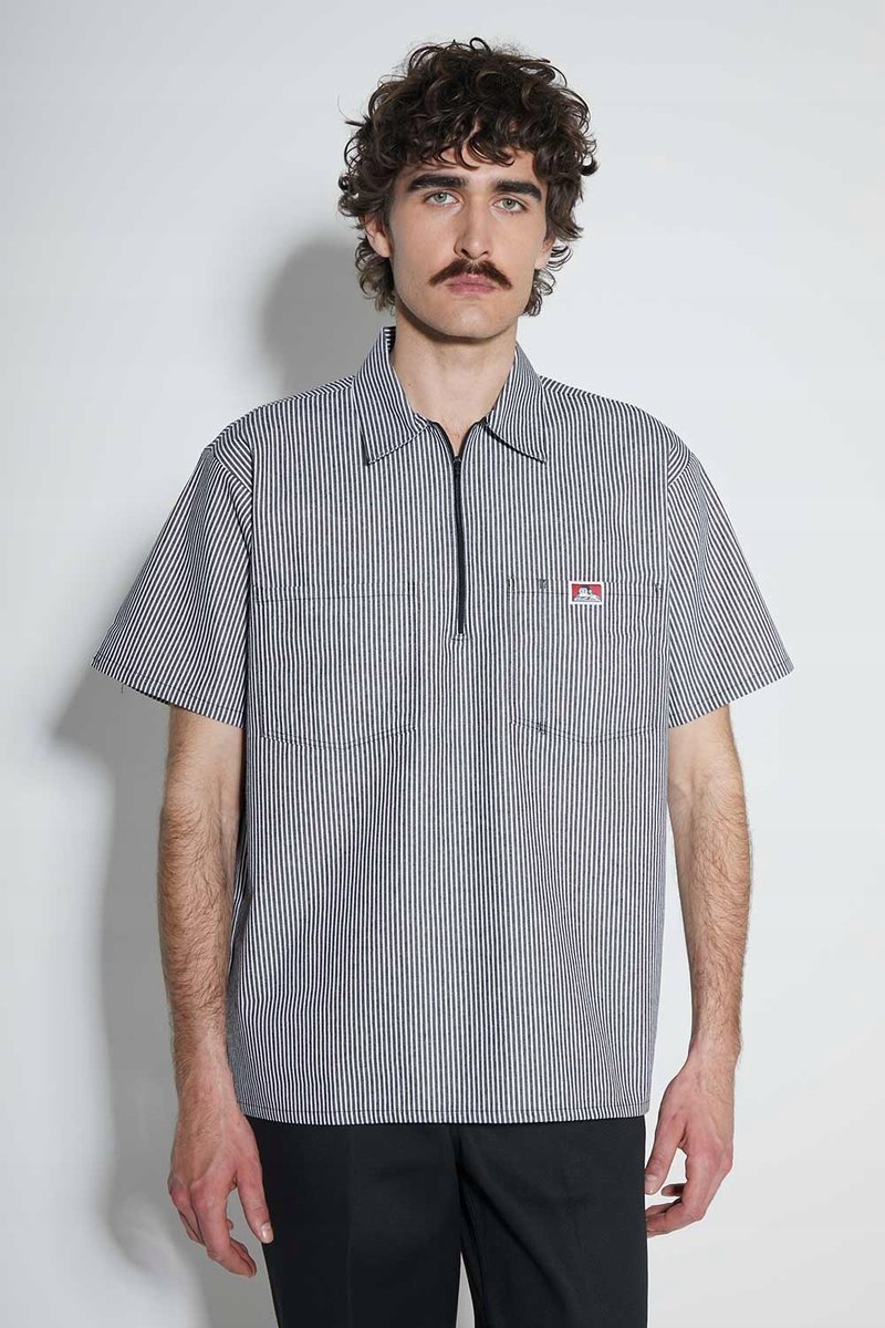 Koszula Ben Davis Stripe 1/2 ZIP