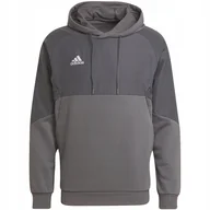 Bluzy męskie - Bluza męska adidas Condivo 22 Hoody szara HD2306 L - miniaturka - grafika 1