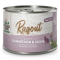 Mokra karma dla kotów - Wildes Land Cat Ragout Kaninchen Huhn - królik z kurczakiem 180 g - karma dla zwierząt - miniaturka - grafika 1