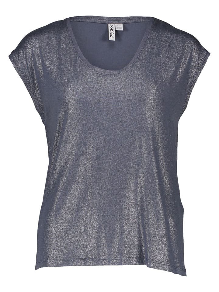 Pieces Koszulka w kolorze granatowym