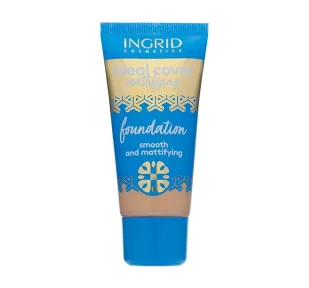 INGRID Ideal Cover Mattifying Foundation podkład matujący 404 Tan 30ml - Podkłady do twarzy - miniaturka - grafika 1