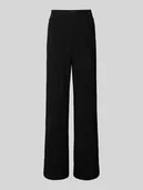 Spodnie damskie - Spodnie materiałowe o rozkloszowanym kroju z efektowną przędzą model ‘NAREEN’ - miniaturka - grafika 1