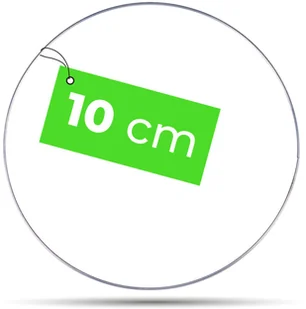 Metalowa obręcz kółko do łapacza snów srebrna 10 cm - Wyposażenie pokoiku dziecięcego - miniaturka - grafika 1