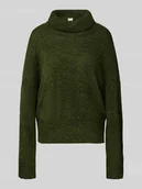 Swetry damskie - Sweter o kroju regular fit z dzianiny z dodatkiem wełny z alpaki model ‘IHKAMARA’ - miniaturka - grafika 1