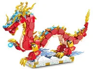 Klocki - Klocki Smok Chiński Duży Zestaw Klocków Kultura Wschodu Animal 02 - miniaturka - grafika 1