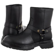 Botki damskie - Botki Bootie Black T3A5-34021-1355999 (TH1389-a) Tommy Hilfiger - miniaturka - grafika 1