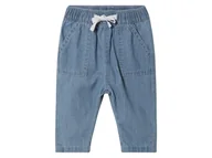 Spodenki dla niemowląt - Lupilu Spodnie niemowlęce z biobawełny Niebieski 50/56 - miniaturka - grafika 1