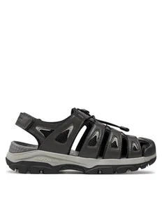 Skechers Sandały Tresmen-Outseen 204111/GRY Szary - Sandały męskie - miniaturka - grafika 1