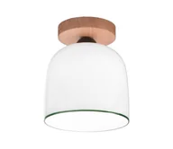 Lampy sufitowe - Kolarz A1352.11.G - Żyrandol natynkowy NONNA 1xE27/60W/230V dąb/biały/zielony - miniaturka - grafika 1