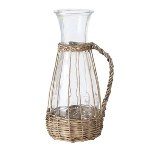 Szklana karafka Venuto, z wiklinowym uchwytem, 1100 ml - Karafki - miniaturka - grafika 1