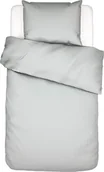 Pościel - Pościel Minte 135 x 200 cm szara z poszewką na poduszkę 80 x 80 cm - miniaturka - grafika 1
