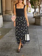 Koszulki i topy damskie - Milan Kiss Top w kolorze czarnym - miniaturka - grafika 1