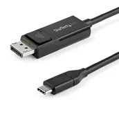 Adaptery i przejściówki - StarTech CDP2DP2MBD adapter kablowy 2 m USB Type-C DisplayPort Czarny - miniaturka - grafika 1