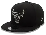 Czapki damskie - Czapka z daszkiem NEW ERA Chicago Bulls Metallic  Black 9FIFTY czarna M/L - miniaturka - grafika 1