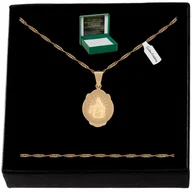 Biżuteria dla dzieci - Naszyjnik Zawieszka Szkaplerz Prezent Na Chrzest Komunię Bierzmowanie - miniaturka - grafika 1