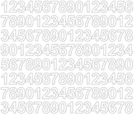 Pasmanteria - Cyfry samoprzylepne 2 cm biały matowy - miniaturka - grafika 1