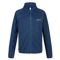 Kurtki i płaszcze dla chłopców - Regatta Uniseks dzieci Avalon pełny zamek dzianinowa elastyczna kurtka softshell miękka powłoka Nautical Blue L - miniaturka - grafika 1