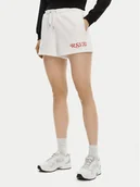 Spodenki damskie - Fila Szorty sportowe Louches FAW1032 Biały Regular Fit - miniaturka - grafika 1