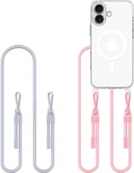 Etui i futerały do telefonów - Tech-Protect FlexAir Chain Magsafe do iPhone 16 szary/różowy - miniaturka - grafika 1