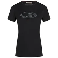 Bluzy sportowe damskie - Bluza damska Icebreaker W M 150 Tech Lite SS Tee 30 Anniversary Rozmiar: S / Kolor: czarny - miniaturka - grafika 1