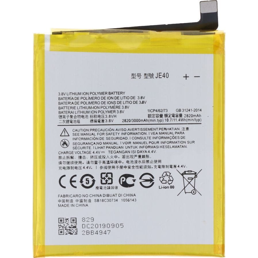 Bateria JE40 3000 mAh + klej do baterii do Motorola One / P30 Play OEM